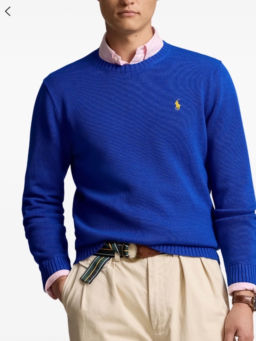 Polo Ralph Lauren Crewneck Knit Sweater Blue XL